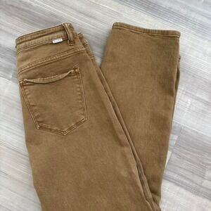 Risen brown straight leg jeans Size 13 (31" Waist)